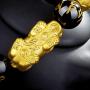 CARSHIER 8PCS Feng Shui Good Luck Bracelets for Men Women Obsidian Bead Chinese Dragon Lucky Charm Bracelet Pixiu Pi Yao Attract Wealth Money Feng Shui Jewelry Adjustable Elastic