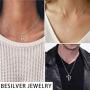 Besilver Jewmon Africa Map Pendant Necklace Charm Hip Hop Jewelry 925 Sterling Silver Hollow Life Tree Necklace for Women Men FP0078W