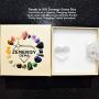 Zenergy Gems Charged Natural Himalayan Gemstone Crystal Perfect Pendant + 20'' Silver Chain + Selenite Charging Heart [Included]