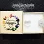 Zenergy Gems Charged Natural Himalayan Gemstone Crystal Perfect Pendant + 20'' Silver Chain + Selenite Charging Heart [Included]