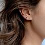 Tiny Cartilage S925 Sterling Silver Stud Earrings for Women Men Girls Geometric Minimalist Small Tragus Cute Huggie Piercing Studs Post Jewelry Gifts for Birthday Bff Daughter