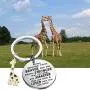 WSNANG Giraffe Lover Keychain You are Braver Stronger Smarter Than You Think Keychain Inspirational Gifts for Giraffe Lover Giraffe Lover WSNANG Giraffe Lover Keychain You are Braver Stronger Smarter Than You Think Keychain Inspirational Gifts for Giraffe Lover Giraffe Lover