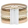 YOOCOOL Tree of Life Leather Multi-Layer Wraps Bracelet,Boho Wide Buckle Wristband Bangle,Braided Cuff Bracelets for Women YOOCOOL Tree of Life Leather Multi-Layer Wraps Bracelet,Boho Wide Buckle Wristband Bangle,Braided Cuff Bracelets for Women