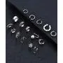 Ofeiyaa 16 PCS Ear Clips Cartilage Hoop Earring Ear Cuffs Non Piercing Earrings Wrap Set for Women Girl Men Size Adjustable Silver Gold Tone Ofeiyaa 16 PCS Ear Clips Cartilage Hoop Earring Ear Cuffs Non Piercing Earrings Wrap Set for Women Girl Men Size Adjustable Silver Gold Tone