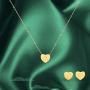 Heart Initial Necklace, 14k Gold A-Z 26 Alphabet Pendant for Women Teen Girls, 15''+2'' Adjustable Personalized Letter Pendant, Tiny Cute Necklaces for Kids Child