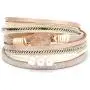 AZORA Womens Leather Wrap Bracelet Handmade Pearls Beads Cuff Bangle Bracelets for Women Girls (druzy Stone) AZORA Womens Leather Wrap Bracelet Handmade Pearls Beads Cuff Bangle Bracelets for Women Girls (druzy Stone)
