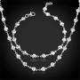 U7 Heart Charm Bracelet Stainless Steel Dainty Link Chain Dainty Jewelry Custom Initials Charm/Love Heart Bracelet for Women Girls,Length Adjustable 7-10 Inch