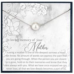 Memorial Necklace Gift for Loss of Mother Gift for Sympathy Gift for Grieving Necklace Sorry for Your Loss Gift