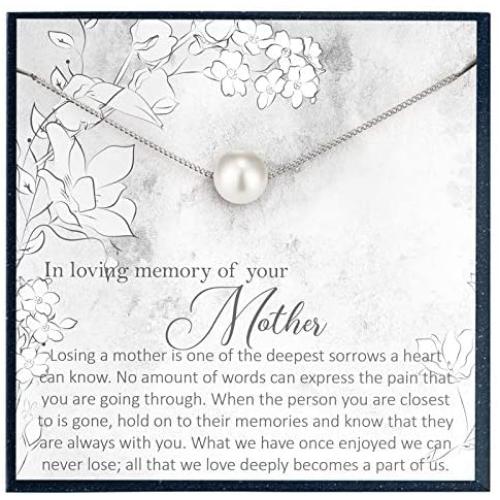 Memorial Necklace Gift for Loss of Mother Gift for Sympathy Gift for Grieving Necklace Sorry for Your Loss Gift