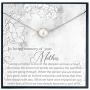 Memorial Necklace Gift for Loss of Mother Gift for Sympathy Gift for Grieving Necklace Sorry for Your Loss Gift