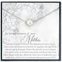 Memorial Necklace Gift for Loss of Mother Gift for Sympathy Gift for Grieving Necklace Sorry for Your Loss Gift
