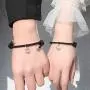 Noni Couple Magnetic Bracelet Mutual Attraction Braided Charm Pendants Bracelet Couple Adjustable Bracelets Jewelry Gifts for Women Men Couple Best Friend.