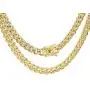 Miami Cuban Link Chain or Bracelet - 24K Real Gold Plated Hip Hop Cuban Link Choker Solid strong clasp Chains Necklace for Mens Boys 6mm 9mm,10mm,12mm,14mm