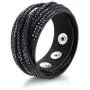 Barzel Leather Created Austrian Crystals Wrap Bracelets (Many Options Available)