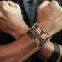 FIBO STEEL 10-32 Pcs Braided Leather Bracelets for Men Women Cool Wrist Cuff Bracelet Adjustable …
