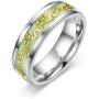 Fashion Design Titanium Stainless Steel Luminous Dragon Pattern Rings Fantastic Glow in The Dark Ring Jewelry for Men Women