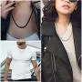 Udalyn 3 Pcs Mens Necklace Chain Stainless Steel Twist Rope Chain Necklace Set Silver Gold Black 2.5MM Rope Chain Necklace for Men Women 16-30 Inches Udalyn 3 Pcs Mens Necklace Chain Stainless Steel Twist Rope Chain Necklace Set Silver Gold Black 2.5MM Rope Chain Necklace for Men Women 16-30 Inches