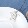 CASSIECA Animal Necklaces for Women Silver Panda Turtle Bee Whale Pendant Necklace Dainty Chain Minimalist Simple Cute Necklaces Jewelry Birthday Gift for Daughter Girlfriend