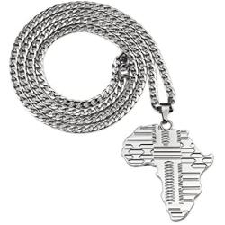 TIDOO Men&Women 18k Golden Pendant Chain Necklace, Hip HOP Boys Stainless-steelNecklace