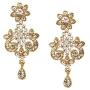 Bindhani Womens Indian Style Jewelry Bridal Wedding Crafted Brides Fashion Gold Plated Austrian Crystal Rhinestone Necklace Earrings Tikka Bollywood Party Wear Jewellery Tika Set for Bridemaids