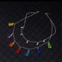 N/Q Layered Punk Gothic Resin Gummy Cartoon Bear Link Chain Pendant Necklace Colorful Rock Hip Hop Transparent Animal Choker Necklace for Women Girls Party Jewelry Gift