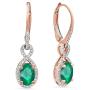 Dazzlingrock Collection 10K Ladies Infinity Dangling Earrings, Rose Gold