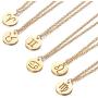 Osemind Zodiac Necklace, Silver 18K Gold Horoscope Necklace Astrology Constellation Necklace for Women Girls Zodiac Jewelry Gifts 2Pcs