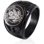JAJAFOOK Vintage Titanium Steel US Military Army Ring Eagle Medal Rings for Men, Silver/Gold/Black JAJAFOOK Vintage Titanium Steel US Military Army Ring Eagle Medal Rings for Men, Silver/Gold/Black