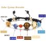 Finrezio 4 Pcs Bead Bracelets for Women Men Solar System & Chakra Stone Diffuser Bracelets Set Aromatherapy Yoga Bracelet 8MM Beaded
