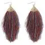6Pcs Bohemian Silky Thread Fan Long Fringe Tassel Dangle Statement Earrings for Women Girl Boho Lightweight Strand Feather Shape Geometric Big Drop Earrings Fashion Jewelry 6Pcs Bohemian Silky Thread Fan Long Fringe Tassel Dangle Statement Earrings for Women Girl Boho Lightweight Strand Feather Shape Geometric Big Drop Earrings Fashion Jewelry