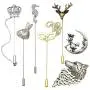 RechicGu Pack 7pcs Men Wedding Stick Lapel Pin Brooch Badge Animal Opera Mask Crown Angel Fairy for Suit Shirt Tie Hat Scarf Fashion Jewelry Gift RechicGu Pack 7pcs Men Wedding Stick Lapel Pin Brooch Badge Animal Opera Mask Crown Angel Fairy for Suit Shirt Tie Hat Scarf Fashion Jewelry Gift