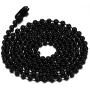 SINLEO Titanium Stainless Steel Small Beads Ball Chain Necklace for Men Women 18-38 Inches Silver Black Gold