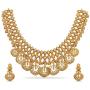 Tarinika Falak Antique Gold-Plated Indian Jewelry Set with Necklace and Earrings