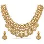 Tarinika Falak Antique Gold-Plated Indian Jewelry Set with Necklace and Earrings
