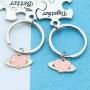 HN HNHB Better Together Couple Keychain Lover Long Distance Relationship Gift Energetic Warm Heart Jewelry Gifts