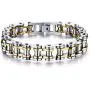 JUPPE Stainless Steel Bicycle Chain Mens Bracelet Heavy Motorcycle Bangle Jewelry For Men JUPPE Stainless Steel Bicycle Chain Mens Bracelet Heavy Motorcycle Bangle Jewelry For Men
