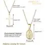 Finrezio 14K Gold-Plated Catholic Christian Jewelry Cross and Virgin Mary Pendant Necklace for Women Multilayer Necklace Set Finrezio 14K Gold-Plated Catholic Christian Jewelry Cross and Virgin Mary Pendant Necklace for Women Multilayer Necklace Set