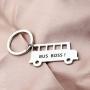 SEIRAA Bus Boss Keychain Bus Driver Gift Drive Safe Jewelry Appreciation Gift for School Bus Driver