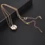 Lux Accessories Goldtone & White Yin Yang Peace One with All BFF Best Friends Necklaces Lux Accessories Goldtone & White Yin Yang Peace One with All BFF Best Friends Necklaces