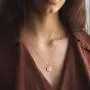 3 Pcs Round Gold or Silver Coin Pendant Necklace for Women Girls Simple Small Full Moon Minimalist Geometric Disk Circle Chain Delicate Choker Jewelry Gifts for Mother Girlfriend Best Friend