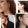 Aurora Tears Violin Music Jewelry Women 925 Sterling Silver Music Fans Birth Stone Pendant/Earrings Musicial Gift Musician Birthday Jewelry Present