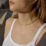 Hidepoo Gold Layered Necklaces for Women, 14K Gold Plated Dainty Coin Pendant Choker Necklace Herringbone Snake Necklace Paperclip Chain Layered Necklaces for Women Jewelry Gifts