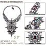 NABROJ Fashion Chunky Statement Necklace Crystal Bib Collar Choker Novelty Costume Jewelry for Women with Gift Box 2 Colors 1 Pc NABROJ Fashion Chunky Statement Necklace Crystal Bib Collar Choker Novelty Costume Jewelry for Women with Gift Box 2 Colors 1 Pc