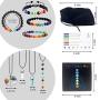 The Chakra Box - Chakra Necklace & Jewelry Complete Kit Essential Oil Lava Stone Bracelets & Gemstone Healing Crystal Necklaces l 7 Piece Complete Kit