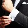 LeCalla Mens Sterling Silver Cufflinks for Dad Father Grand-Father
