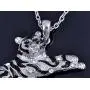 Alilang Golden Tone Rhinestone Black Enamel Stripe Tiger Pendant Necklace Alilang Golden Tone Rhinestone Black Enamel Stripe Tiger Pendant Necklace
