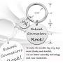SIDIMELO End of Year Gift for Teacher Graduation Jewelry Teacher Appreciation Gift School Counselors Rock Keychain Gift