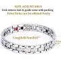 TwinYe Magnetic Bracelets for Women Arthritis Pain Relief Titanium Steel Health Magnet Therapy Bracelet,Silver TwinYe Magnetic Bracelets for Women Arthritis Pain Relief Titanium Steel Health Magnet Therapy Bracelet,Silver
