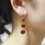 Platinum-Plated Hook Crystal Dangle Earrings Cubic Zirconia Heart Drop Earrings CZ Twist Earring for Women Girl