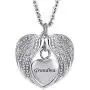 Roy Lopez Grandma Angel Wings Memorial Jewelry Urn Necklaces for Ashes Cremation Keepsake Roy Lopez Grandma Angel Wings Memorial Jewelry Urn Necklaces for Ashes Cremation Keepsake